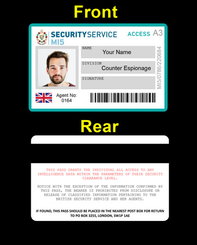 Mi5 personalised secret - mi5,