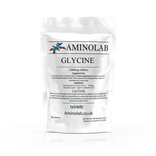 Glycine 1000mg tablets - glycine,