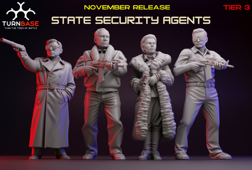 State security agents set 3d - security, (3d
